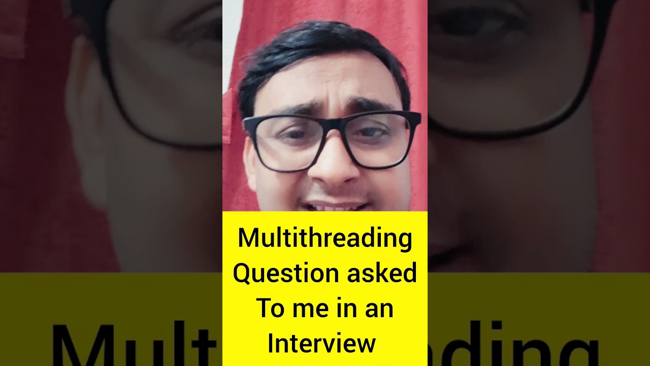 Very Important Multithreading question!! #short #shorts #shortsfeed #ytshorts #coding #job #java