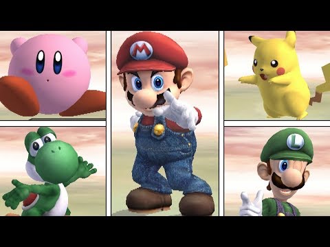 Super Smash Bros Brawl - All Victory Pose Animations (HIGH QUALITY)