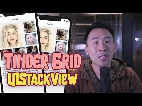 Tinder Profile Grid: Awesomeness of UIStackView in Interface Builder (Ep 1)