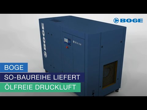 SO-Baureihe liefert ölfreie Druckluft (Funktionsweise Kompressor)