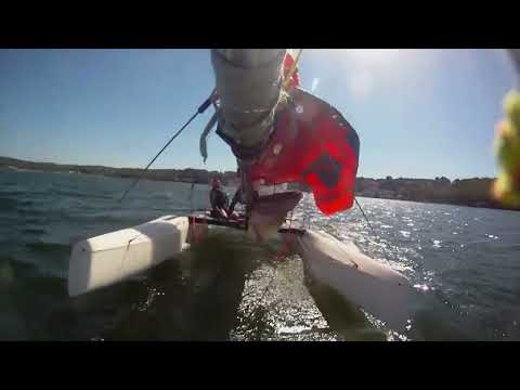 Nacra 17 Mk I foiling on Etang de Berre -10.07 .022