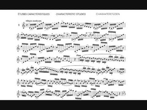 Jean-Baptiste Arban: Characteristic Étude n.1 (Pierre Thibaud, trumpet)