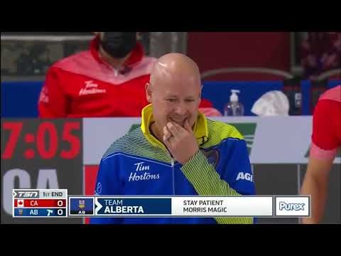 Page 1 vs. 2 - 2022 Tim Hortons Brier - Bottcher (CA) vs. Koe (AB)