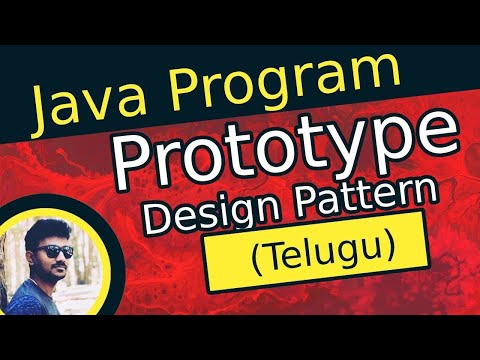 Prototype Design Pattern Program In Java In Telugu