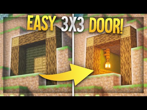 mysticat - How to Make a 3x3 PISTON DOOR in Minecraft 1.16 (Two-way, Easy)