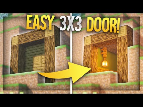 How To Make A Redstone 3x3 Door 06 21