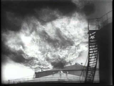 Gasoline Storage Tanks Fire 1954 Rotterdam port