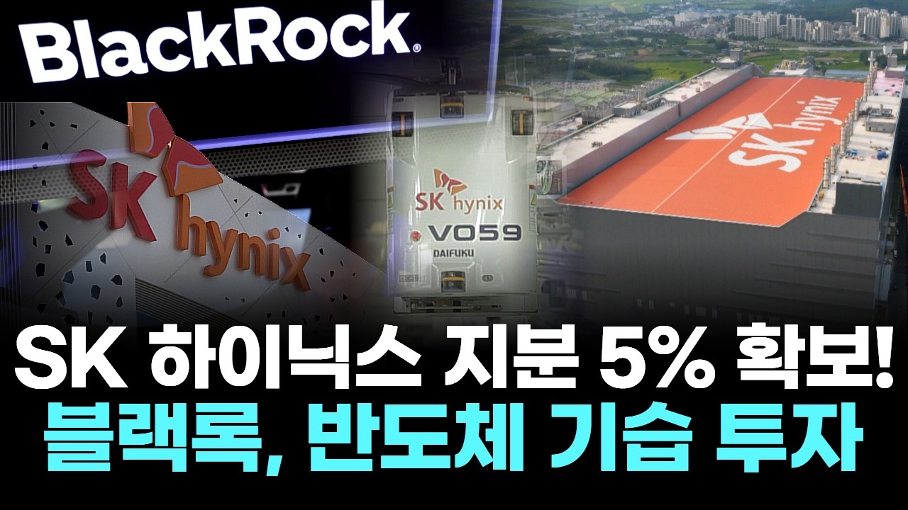 SK 하이닉스 지분 5% 확보! 블랙록, 반도체 기습 투자