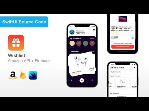 Wishlist - Best Wish List for Christmas, Birthday and more | SwiftUI Full Xcode Project Source Code