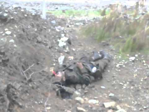 رصد لجثث عناصر قوات النظام في منطقة الفرلق في ريف اللاذقية بعد السيطرة على عدة نقاط في المنطقة من قبل لواء جبال التركمان