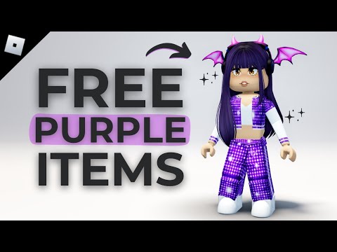 HURRY! GET EVERY PURPLE FREE ROBLOX ITEMS 😱💜