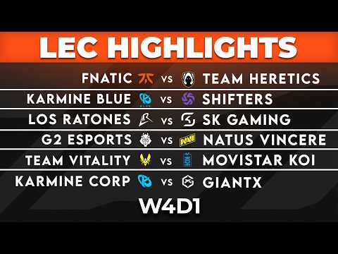LEC Highlights ALL GAMES Week 4 Day 1 | LEC 2026 Versus by Onivia