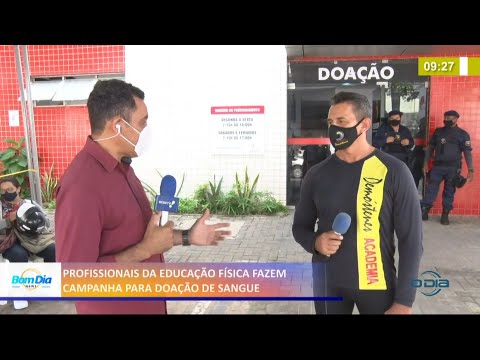 Profissionais da Educação Física fazem campanha para doação de sangue 06 04 2021