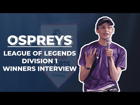 League of Legends Division 1 Winners Interview | Student Champs 20/21