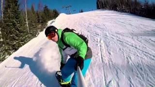 preview picture of video 'Lazy sunny Sunday at Romme Alpin ski resort'