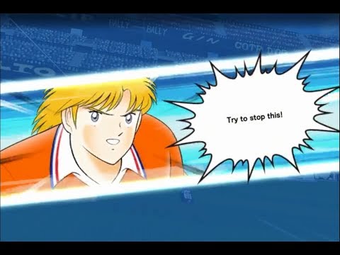 Captain Tsubasa Dream Team: Power of Brian Kluivoort when he Shoot! Everyone fly together!