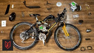 How to Build a 2-Stroke Motorized Bicycle in 6 Min