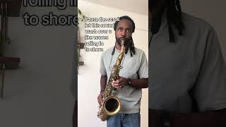 Zem Audu plays saxophone that sounds like waves washing over you. High vibration music only #music