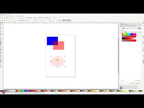 Inkscape tutorial 3 Fill and Stroke panel, Opacity(transparency), blur