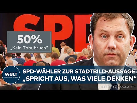 STADTBILD-DEBATTE: SPD-Wähler stehen hinter Merz’ Aussage  – Partei entfernt sich weiter vom Wähler!