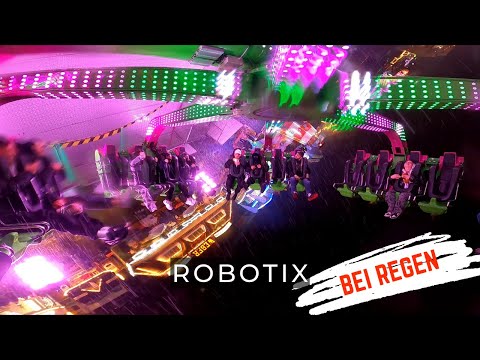 Robotix - 8 Minute Ride During Heavy Rain | Palmkirmes Recklinghausen 2023 | OnRide POV
