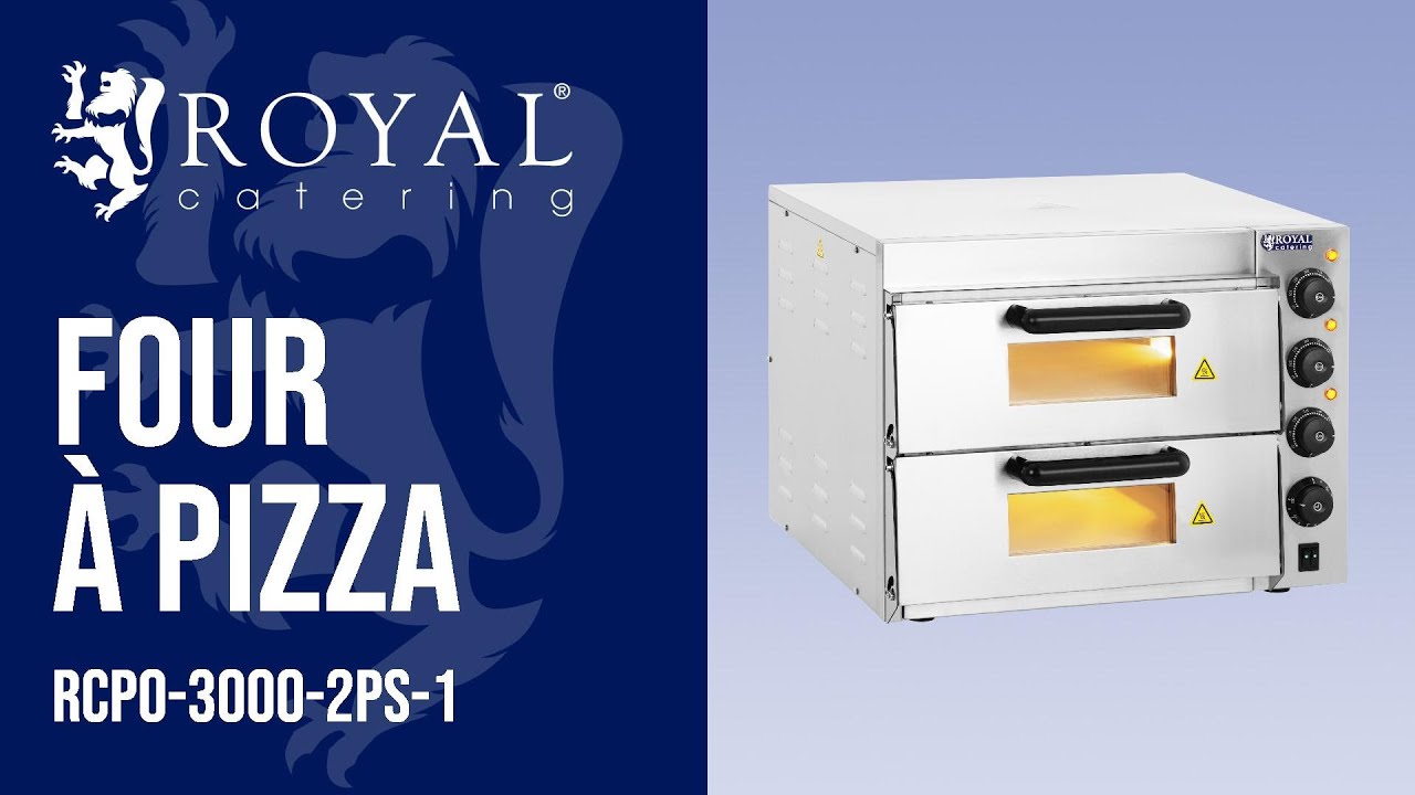 Four à pizza - 2 chambres - Base en chamotte