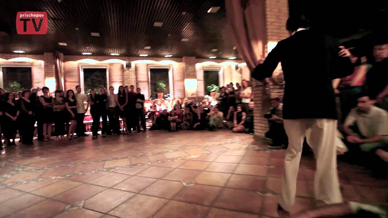 Silvio Grand & Mayra Galante, Russia, Moscow, Milonga in cafe Gurman, 25.10.2010(2)