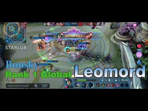 Gameplay Top Global 1 Leomord by Bonsky. - Mobile Legends