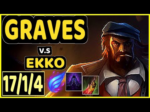BLUERZOR (GRAVES) vs EKKO - 17/1/4 KDA JUNGLE CHALLENGER GAMEPLAY - EUW