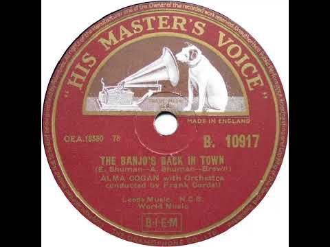 UK New Entry 1955 (98) Alma Cogan - The Banjo's Back In Town