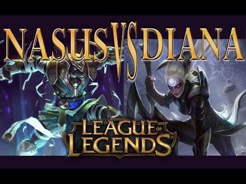 League of Legends Nasus vs Diana top lane