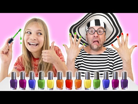 Amelia and Avelina open a beauty salon - Pretend play fun with makeup.