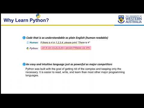 Uwa Csse Core Python Programming Why Learn Programming