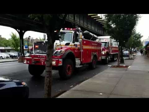 FDNY SOC TSU 1, Rescue Operations Logistics And SOC Compressor On Scene Of A 10-60