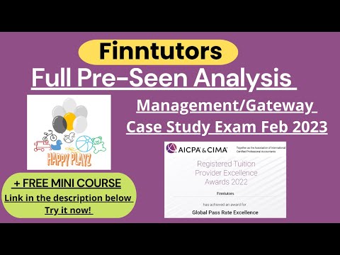 CIMA MCS February 2023 Full Pre-seen Analysis - Happy Playz