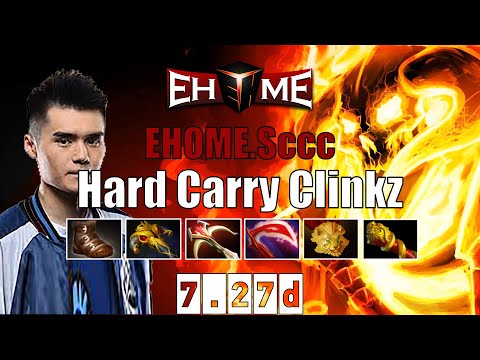 [COMEBACK] Clinkz | EHOME.Sccc | Hard Carry Clinkz | 7.27d Gameplay Highlights