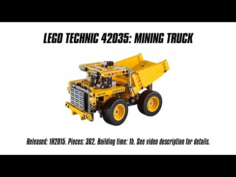 Vidéo LEGO Technic 42035 : Le camion de la mine