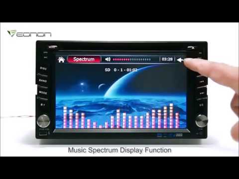 AUTORADIO universale 2 DIN 6,2 pollici auto lettore DVD con GPS Bluetooth / TV