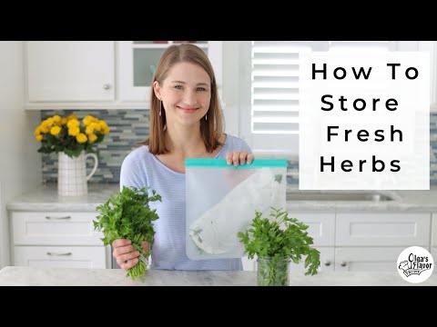 How To Store Fresh Herbs