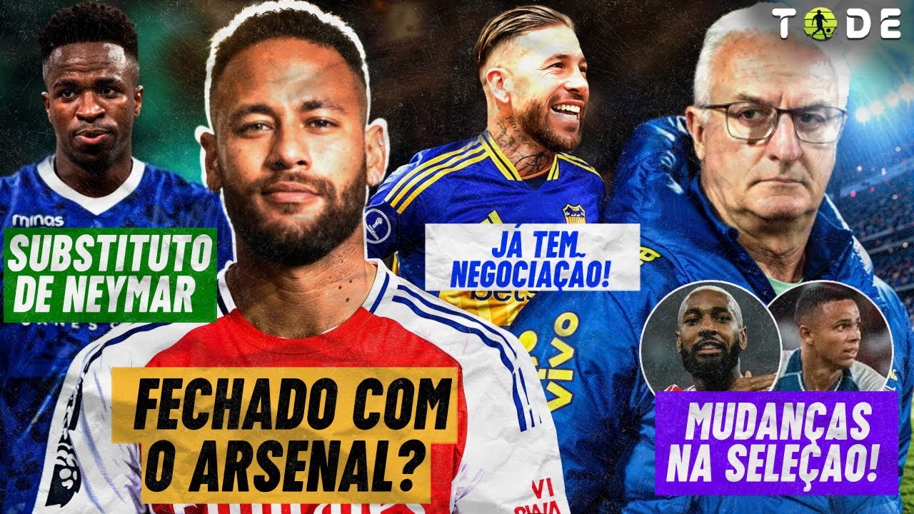 NEYMAR recebe "PROPOSTA" pra jogar no ARSENAL l 3 MUDANÇAS na SELEÇAO l VINI JR no AL-HILAL e+
