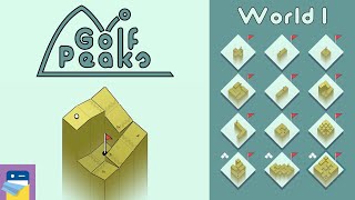 Golf Peaks: World 1 Walkthrough Guide &amp; iOS / Android / PC Gameplay (by Lukasz Spierewka)