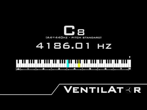 C8 / 4186.01hz @A440hz Tone For Instrument Tuning