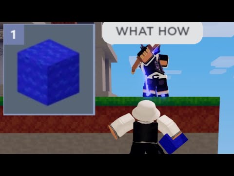 INSANE block clutch against vanessa TRIPLE SHOT?? 🏹⚡️ roblox bedwars