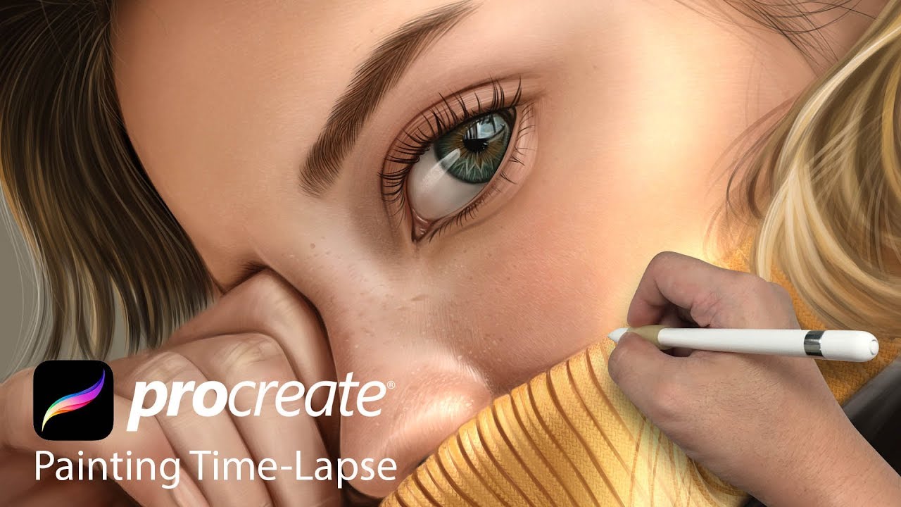 iPad Pro Procreate portrait Painting 05072019