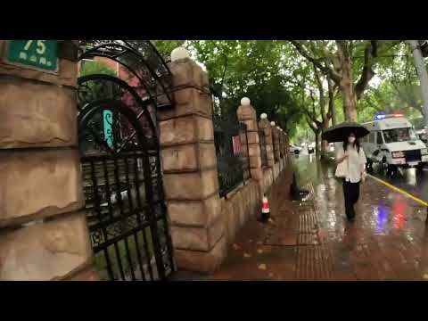 Excursão a pé em Xangai | Uma caminhada chuvosa na estrada Hengshan | Xangai | Estrada Hengshan | Distrito de concessão nacional de Qianfa