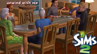 😴 POV: You’re a Kid Asleep at a Family Dinner 💤 Sims 2 Ambience (Cutlery ASMR & Chatting)