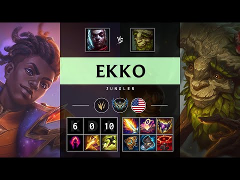 Ekko Jungle vs Ivern - NA Challenger Patch 25.08