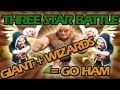 Clash of Clans: Wizards + Giants + Healer Strategy ...