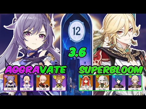 C0 Kaveh Nilou Bloom & C3 Keqing Aggravate | Spiral Abyss 3.5 - Floor 12 - 9⭐ | Genshin Impact