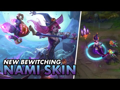 🎃🐟 NEW BEWITCHING NAMI SKIN IS SO PRETTY! | Luminum PBE Nami Full Gameplay
